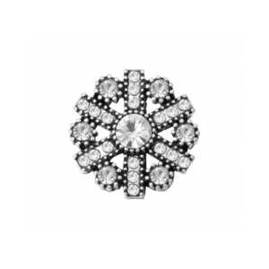 20 mm Lovely White Circular Snap