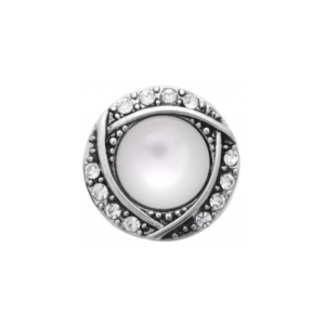 20 mm White Cats Eye Snap