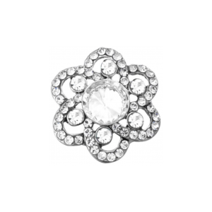 20 mm Gorgeous White Flower Snap